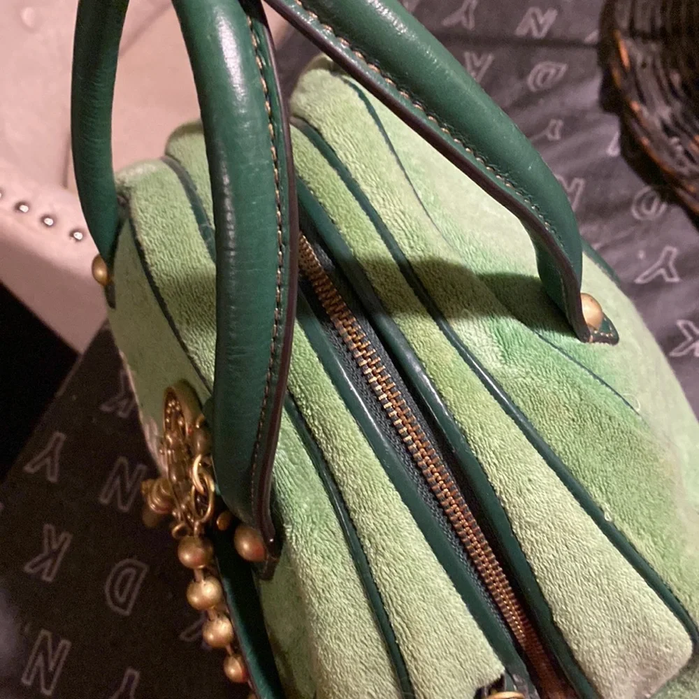 Juicy Couture VINTAGE Bowler handbag with VINTAGE key and chain hardware